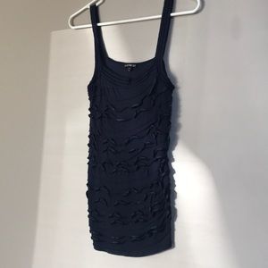 Express Navy Blue Ribbon Tank
